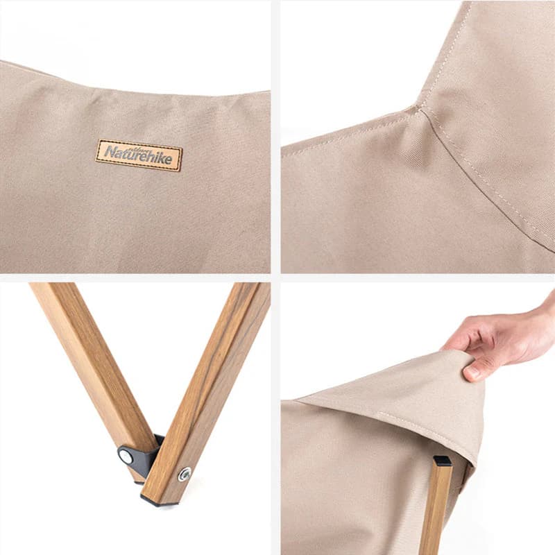 صندلی کمپینگ نیچرهایک Naturehike Wood Grain Foldable Camping Chair – NH19Y001-Z — تصویر ۸