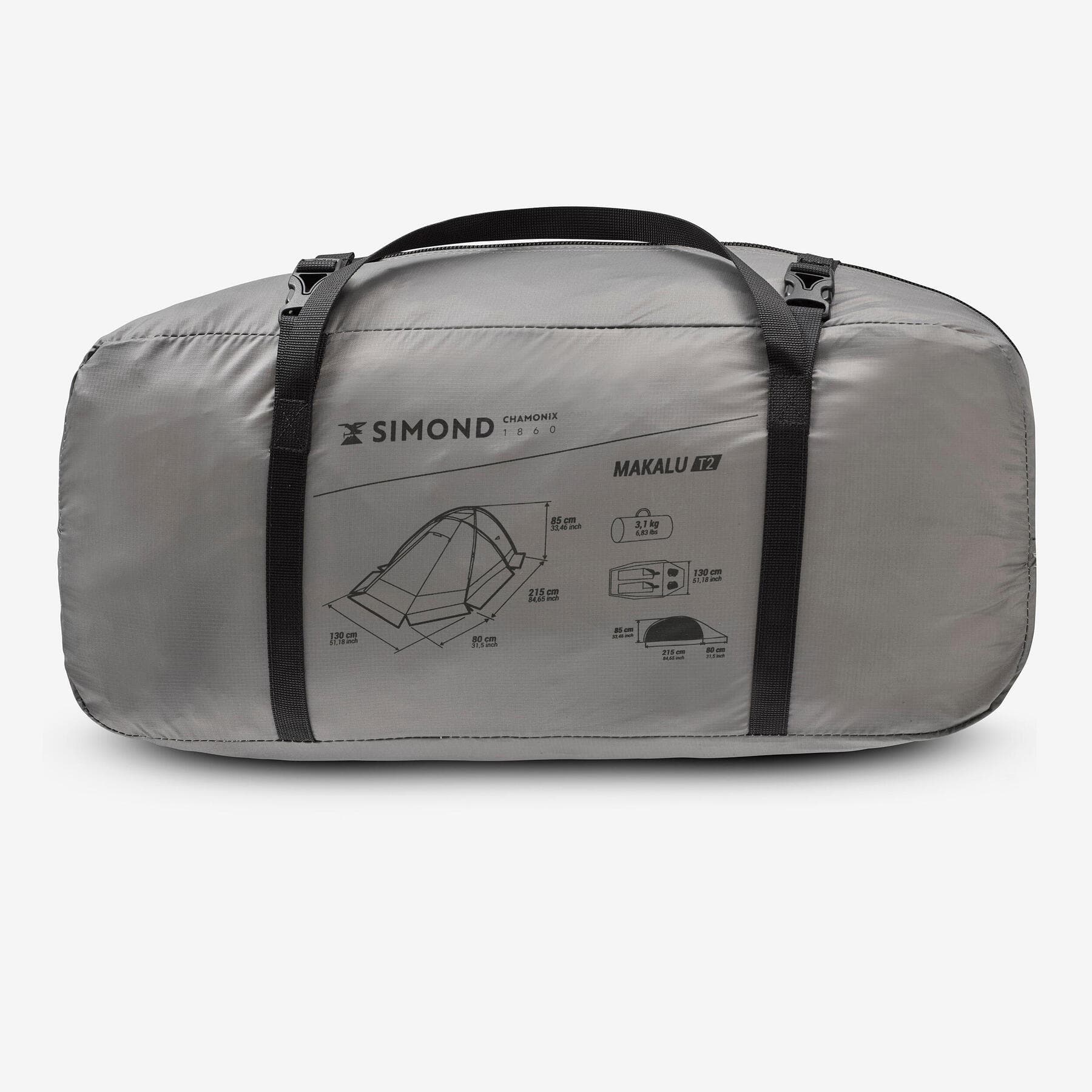 چادر کوهنوردی سیموند – 2 نفره ماکالو – تخصصی ارتفاع Simond Mountaineering Tent – 2 Person – Makalu T2 — تصویر ۳