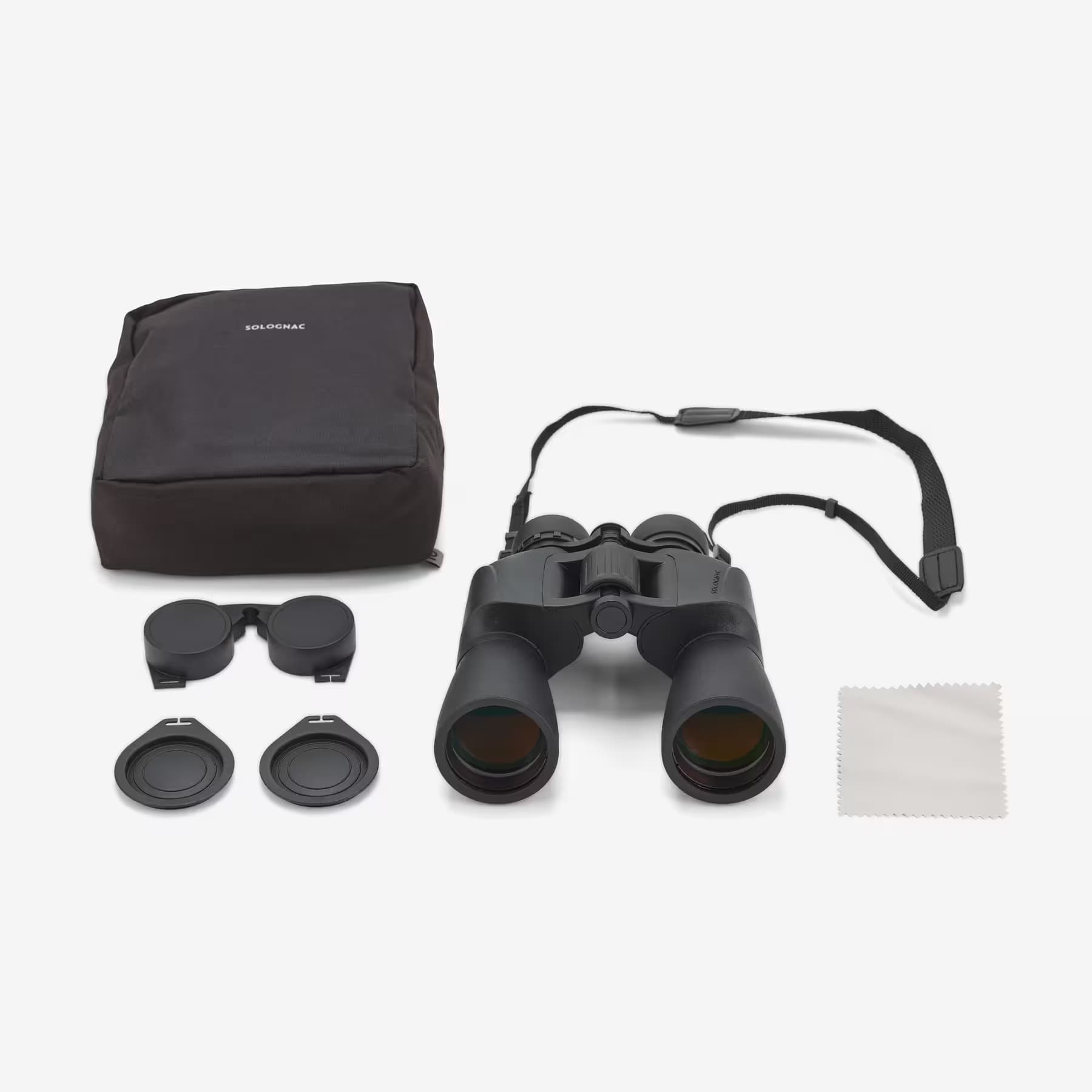 دوربین دو چشمی سولوگناک – شکار و بوشکرفت Solognac Binoculars – Hunting and Nature Observation – 10 X 50 – Black – Porro 100 — تصویر ۲