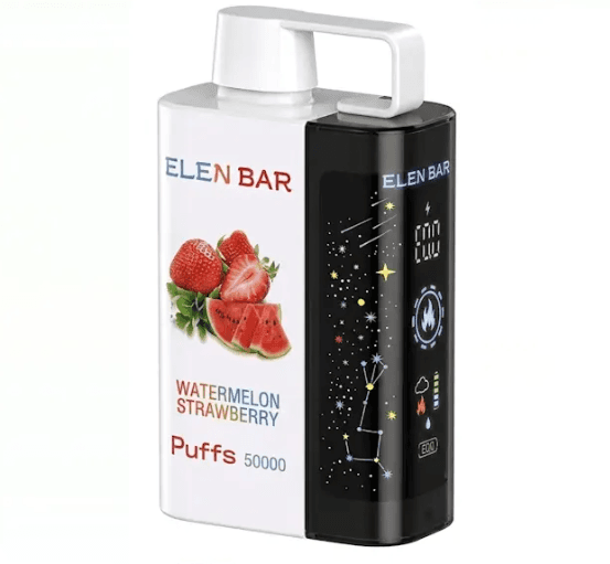 پاد یکبارمصرف 50,000 پاف ELEN BAR توت فرنگی هندوانه // strawberry watermelon ELEN BAR 50000