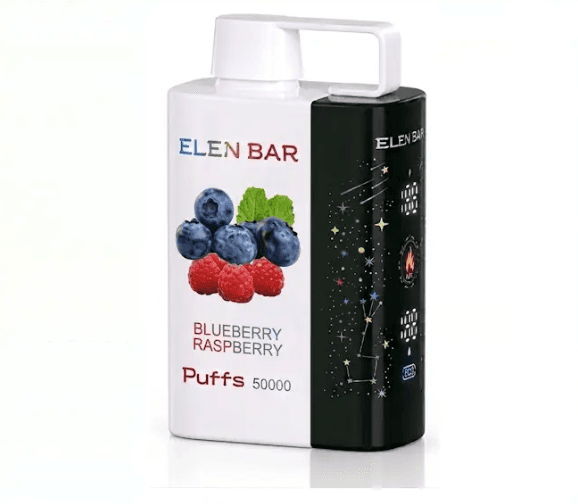 پاد یکبارمصرف 50,000 پاف ELEN BAR بلوبری تمشک // blueberry raspberry ELEN BAR 50000