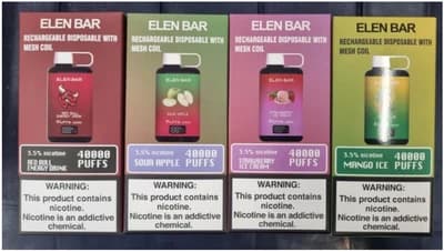 پاد یکبارمصرف 40,000 پاف ELEN BAR آدامس بادکنکی // balloon gum ELEN BAR 40000
