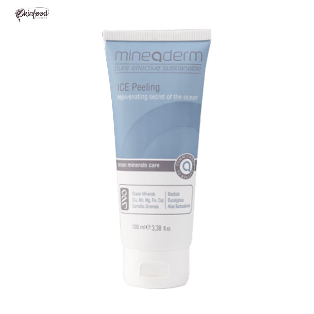 ماسک اسکراب لایه بردار و خنک کننده ماینودرم Mineaderm