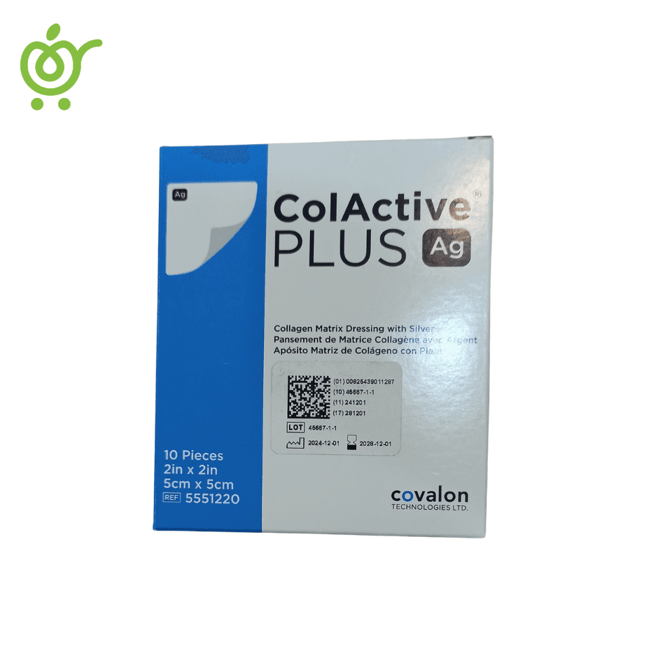 پانسمان کلاژن کول اکتیو پلاس نقره کوالون 5*5 Covalon ColActive Plus Ag — تصویر ۴