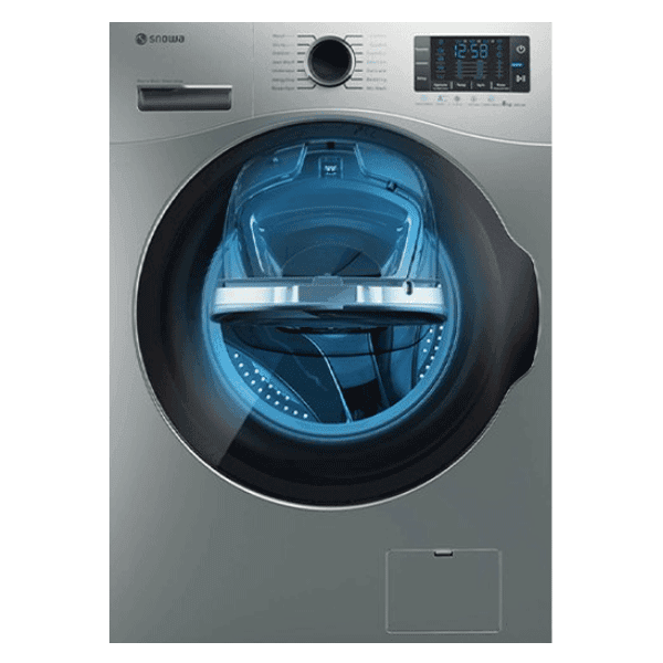 لباسشویی اسنوا مدل SWM-84608 تیتانیوم درب دودی