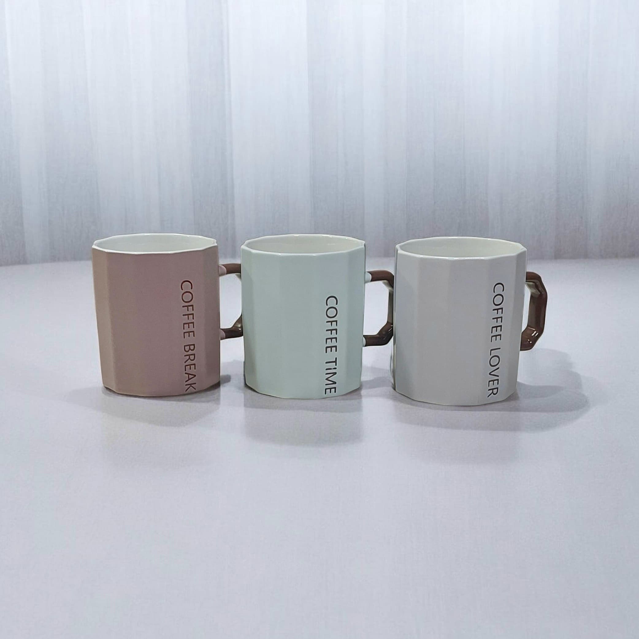 ماگ سرامیکی طرح برجسته کافی (coffee) .(بدون جعبه)