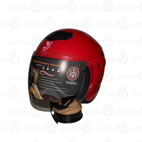 کلاه بدون فک موتورسیکلت سابرینا قرمز (کلاه کاسکت شهری)