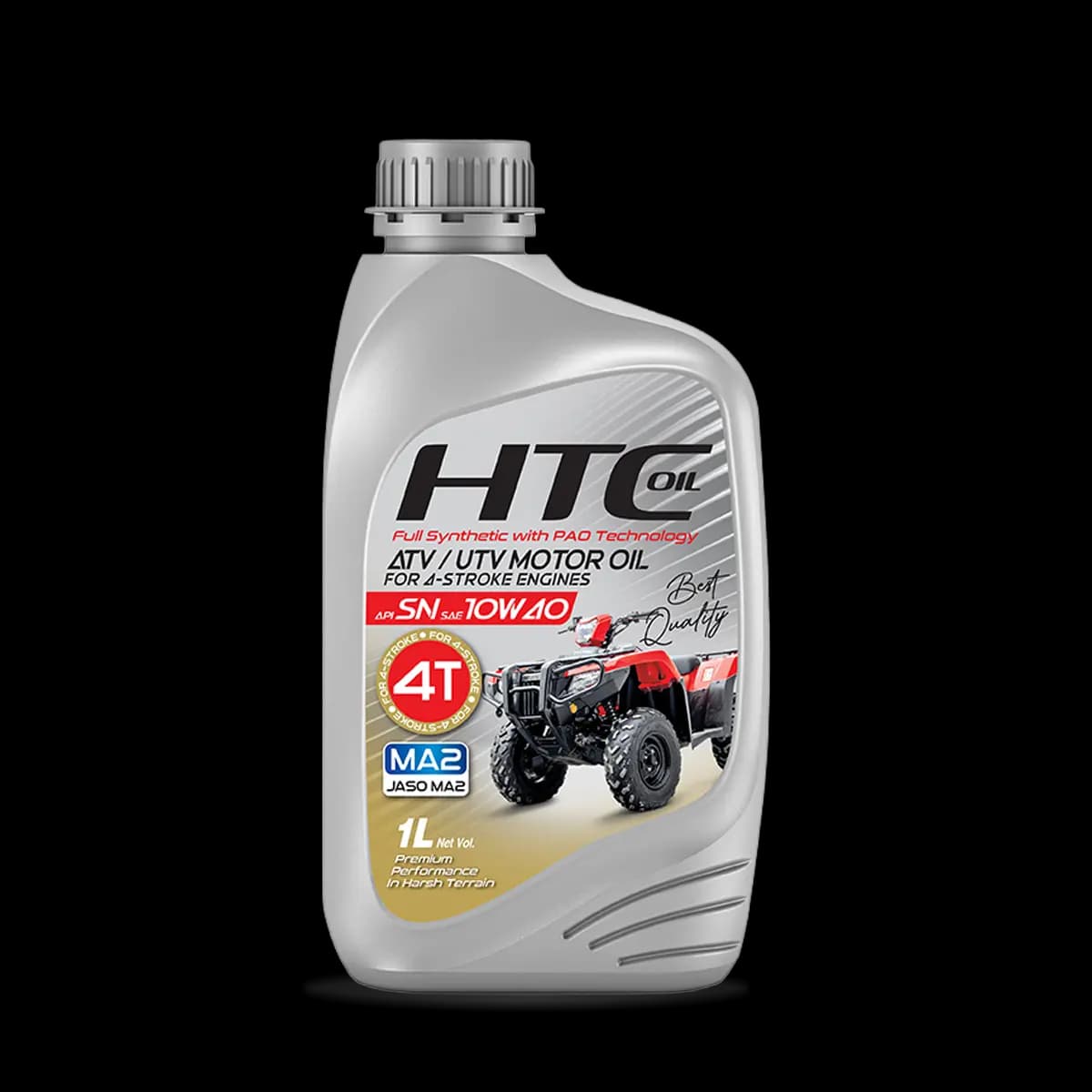 روغن موتور چهار چرخ اچ تی سی SN 4T ATV 10W40 MA2 حجم 1 لیتر