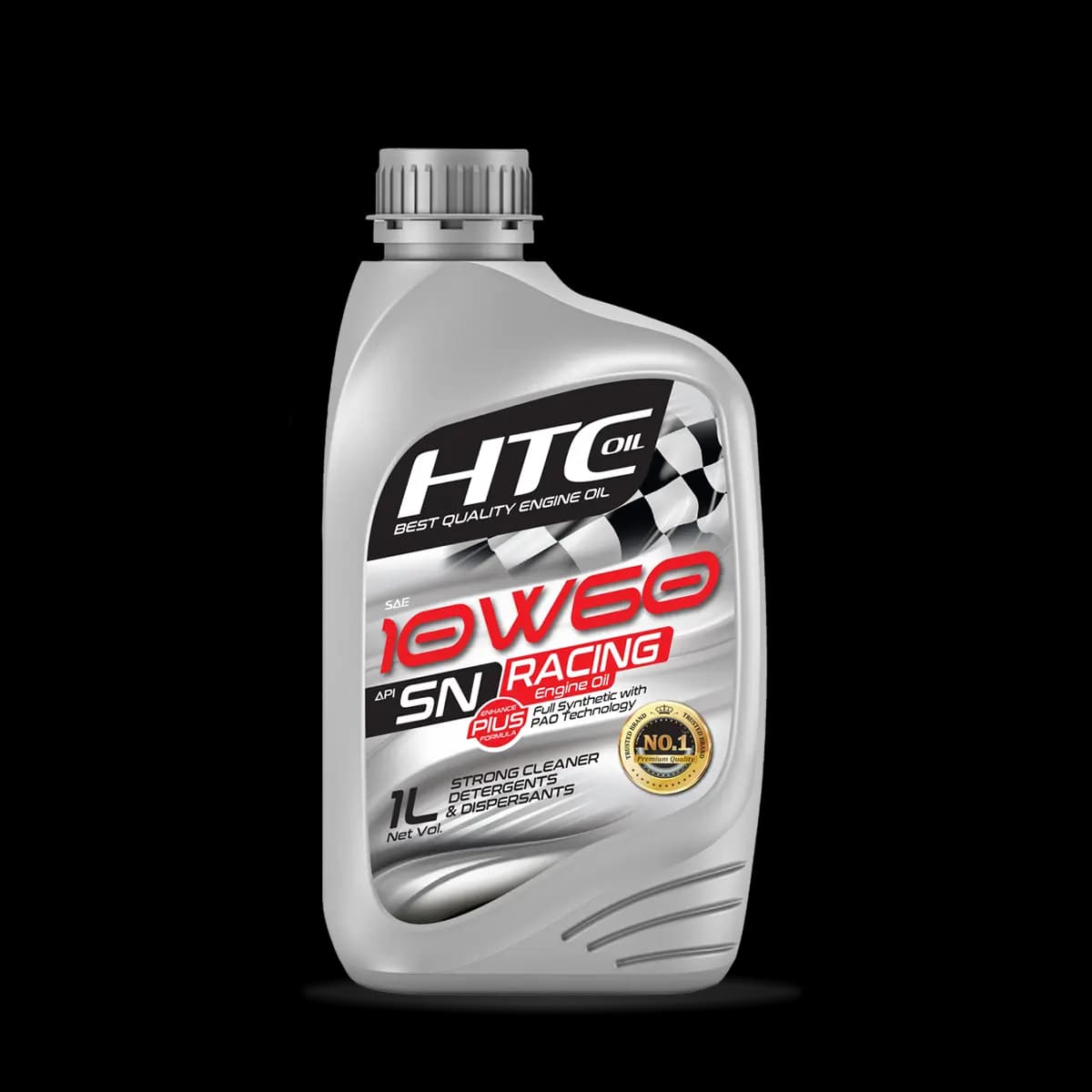 روغن موتور خودرو اچ تی سی فول سنتتیک Racing SN+ 10W60 حجم 1 لیتر (مخصوص ماشین‌های مسابقه)