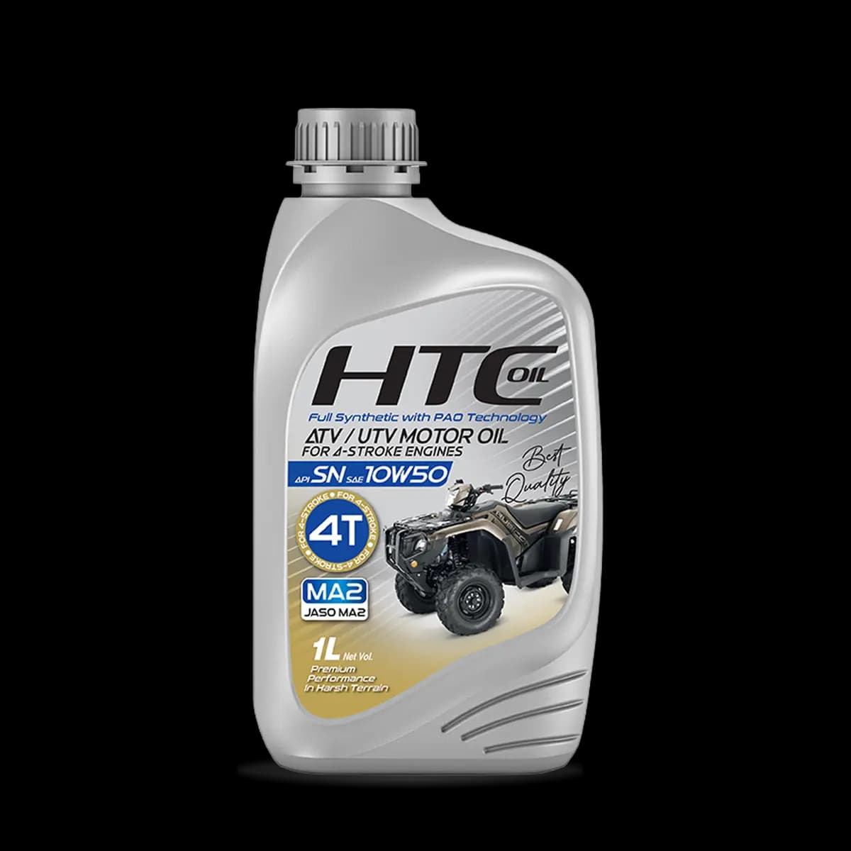 روغن موتور چهار چرخ اچ تی سی SN 4T ATV 10W50 MA2 حجم 1 لیتر