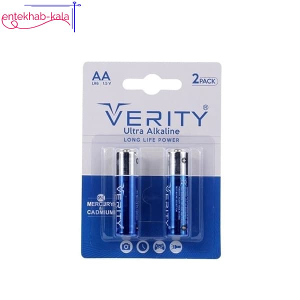 باتری قلمی VERITY مدل ULTRA ALKALINE بسته 2 عددی