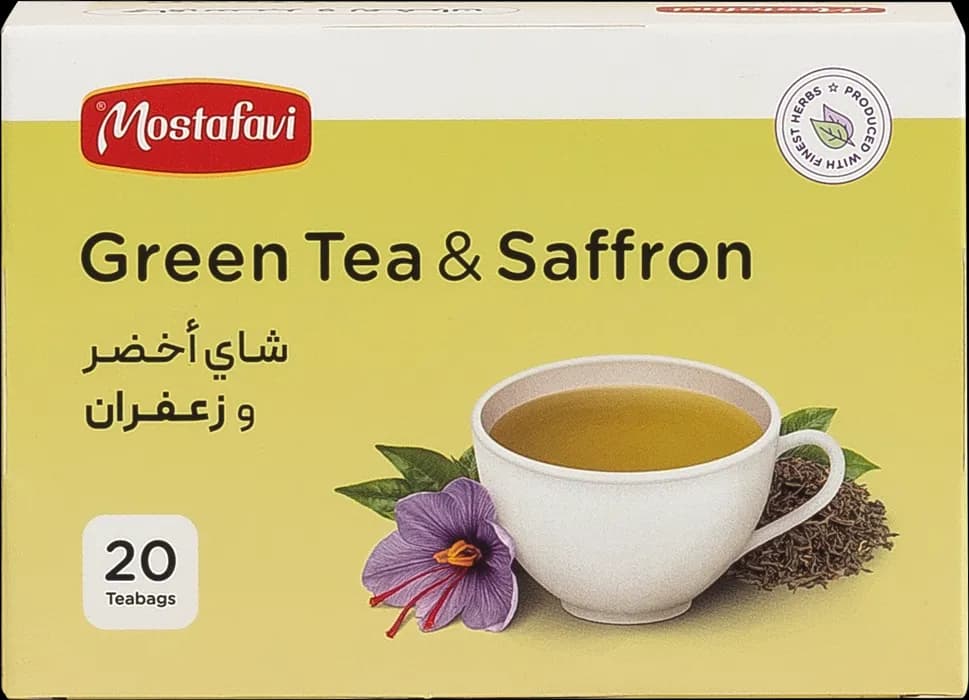 چای سبز 20 عددی زعفرانی — تصویر ۶