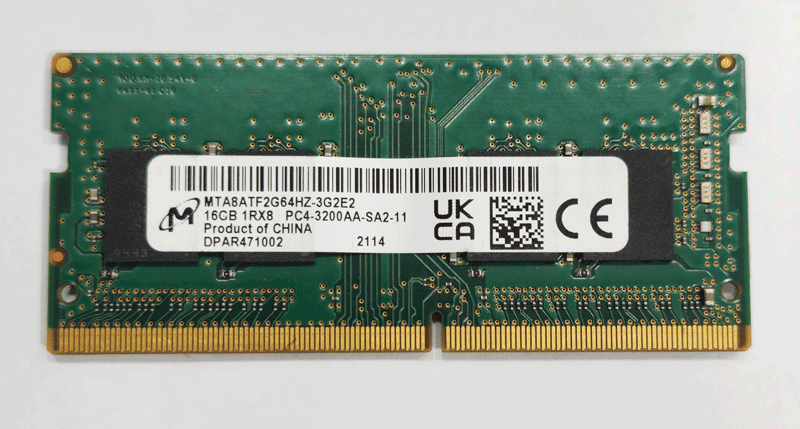 رم لپ تاپی میکرون مدل PC4 3200-AA-SA2-11 ظرفیت 8 گیگابایت استوک