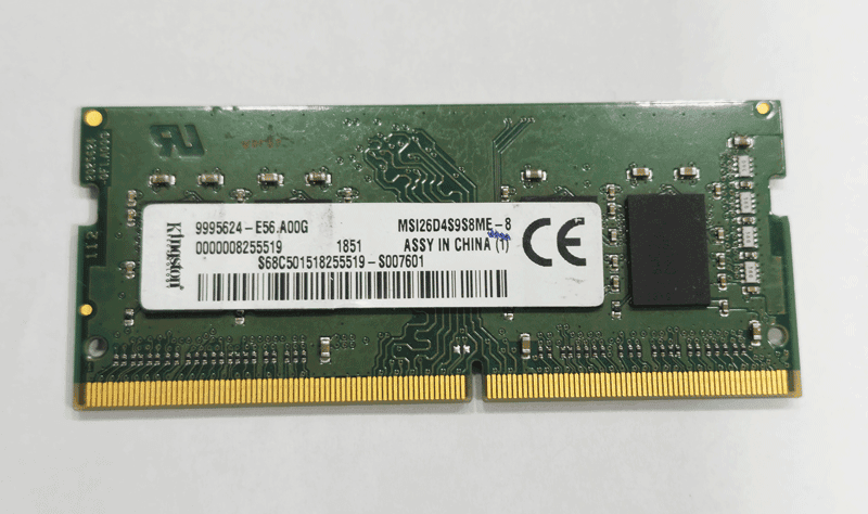 رم لپ تاپی کینگستون DDR4 2666 ظرفیت 8 گیگابایت استوک