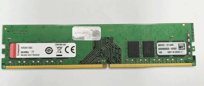 رم کینگستون DDR4 2400 ظرفیت 8 گیگابایت کارکرده