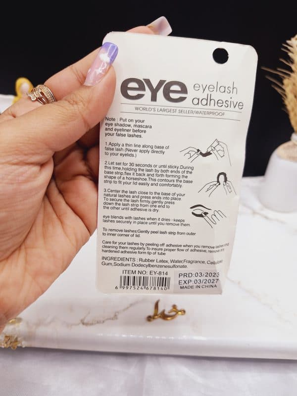 چسب مژه شفاف ضد آب بی رنگ EYE — تصویر ۲