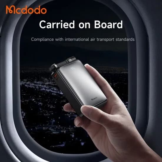 پاوربانک ۲۰۰۰۰ مک دودو Mcdodo MC-433 توان ۶۷ وات همراه با کابل — تصویر ۶
