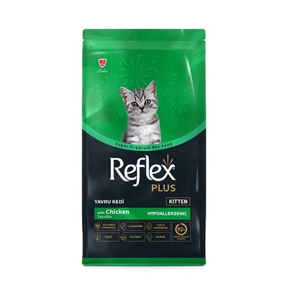 غذای خشک بچه گربه رفلکس پلاس هایپوآلرژنیک طعم مرغ Reflex plus hypoallergenic