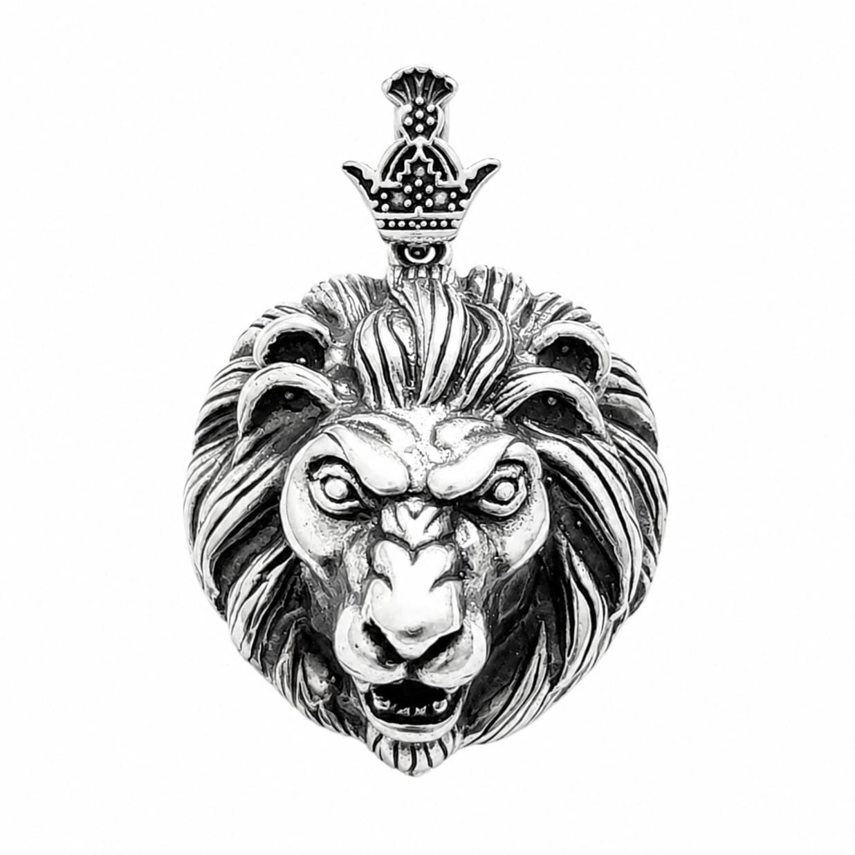آویز مردانه رخ شیر