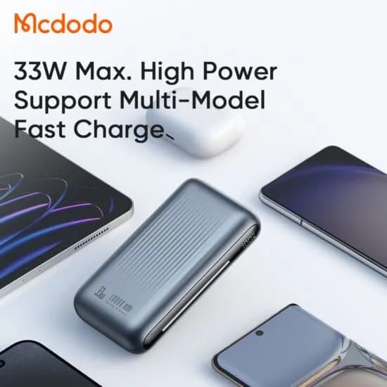 پاوربانک ۱۰۰۰۰ میلی آمپر مک دودو مدل Mcdodo MC-4530 توان ۳۳ وات — تصویر ۶