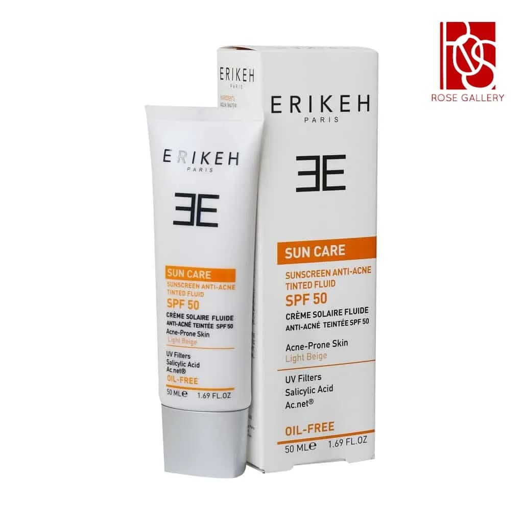 فلوئید ضد آفتاب و ضد جوش SPF50 اریکه 50 میلی لیتر