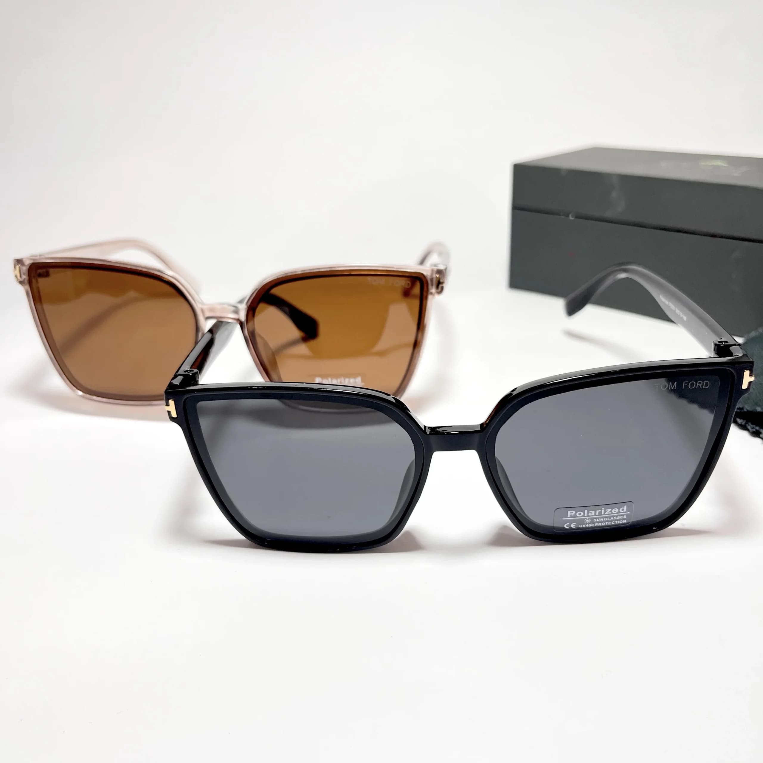عینک آفتابی لاکچری UV protection مدل Over Size کد 200173 — تصویر ۲