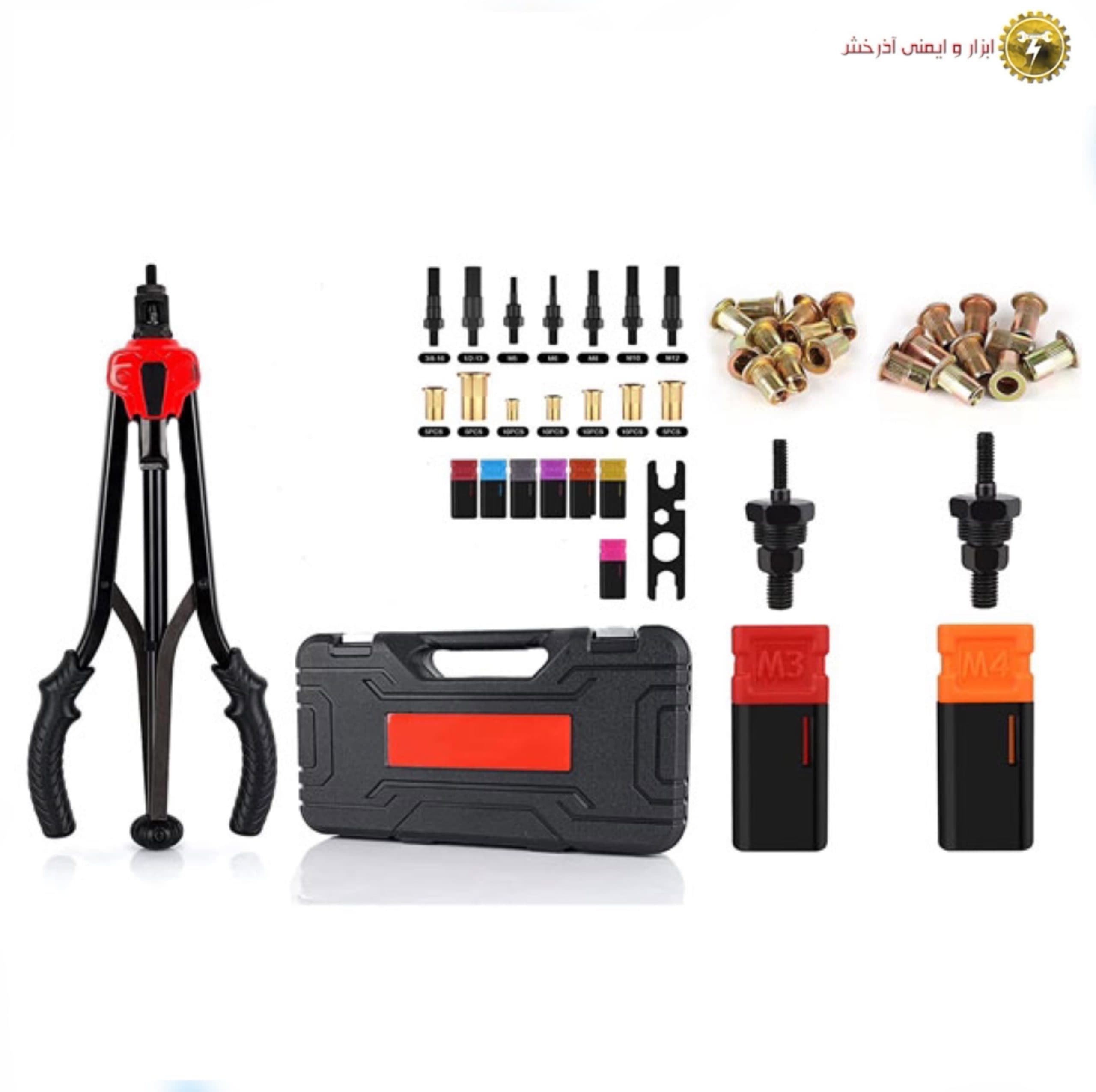 انبر مهره پرچ کن تمام اتوماتیک 3 تا 12 میلی مترTOOLSتایوان — تصویر ۳