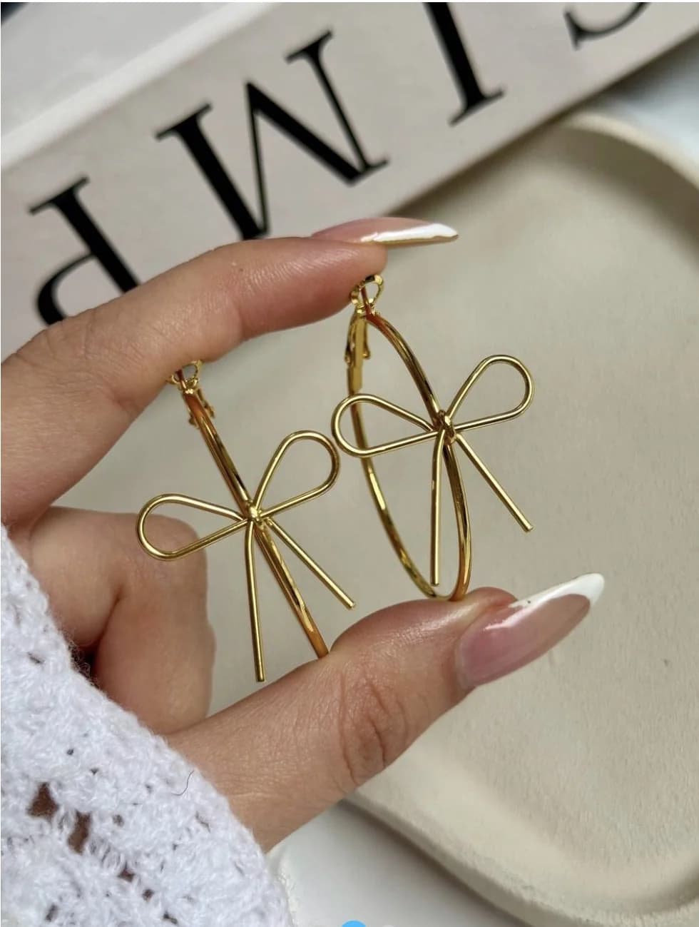 گوشواره حلقه ای پاپیون1527 — تصویر ۲