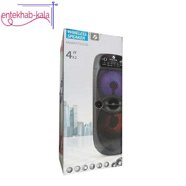 اسپیکر بلوتوثی KTX سایز 8 اینچ (4*2) مدل 1526