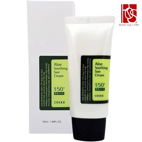 ضدآفتاب آبرسان و تسکین دهنده آلوئه ورا کوزارکس SPF50