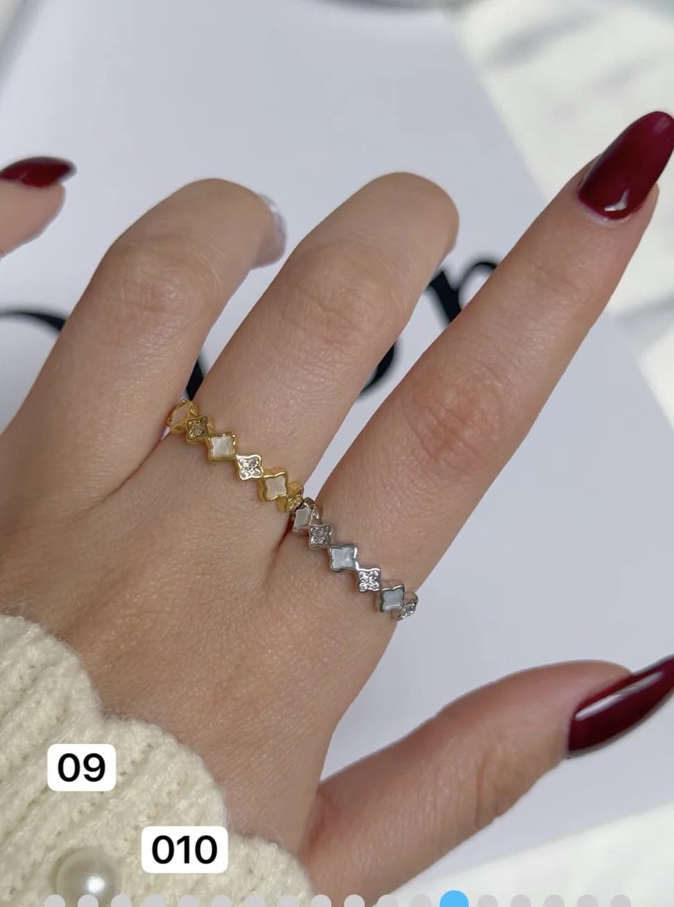 کالکشن انگشتر فری سایزدخترانه مینیمال کد1421 — تصویر ۲