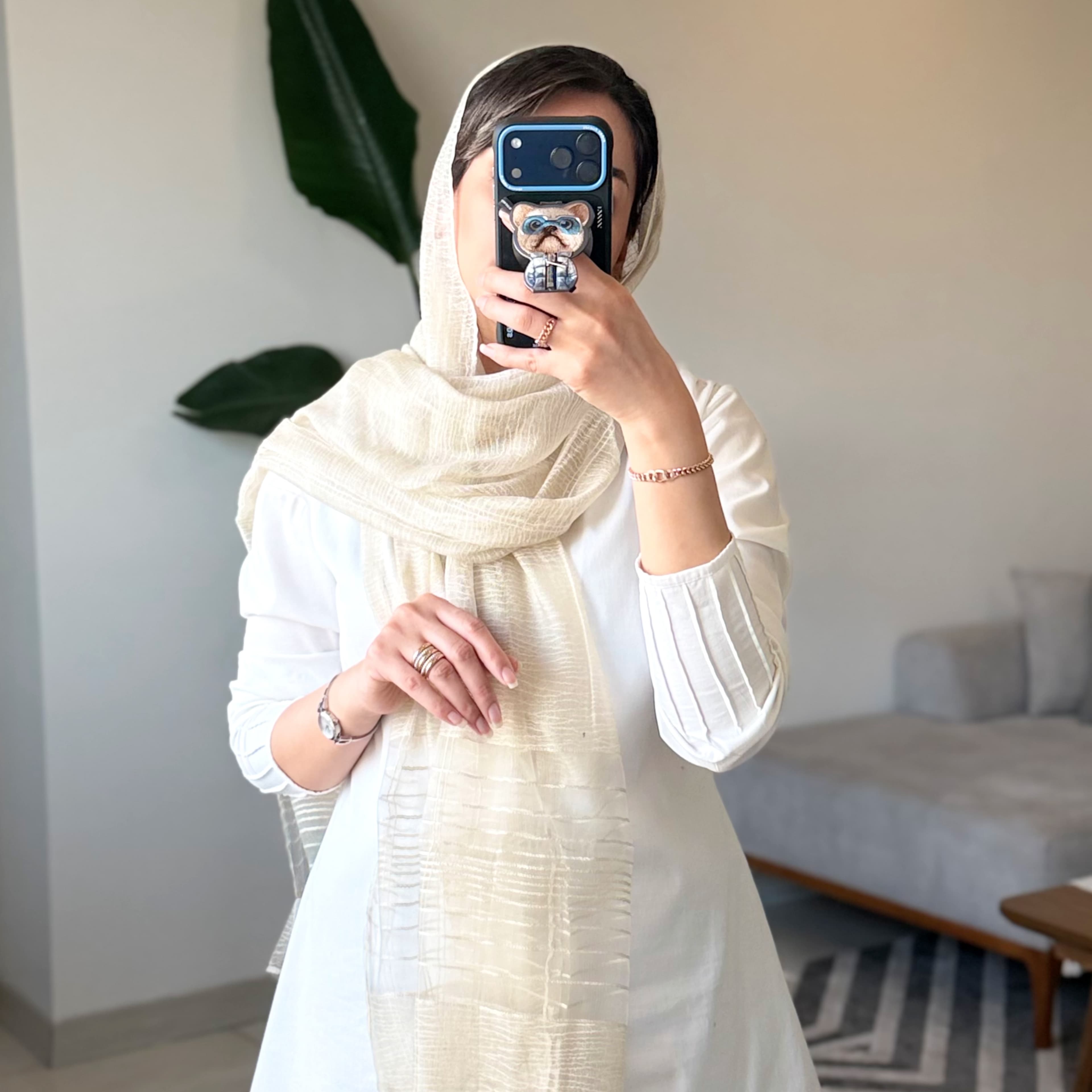 شال ارگانزا دار — تصویر ۴