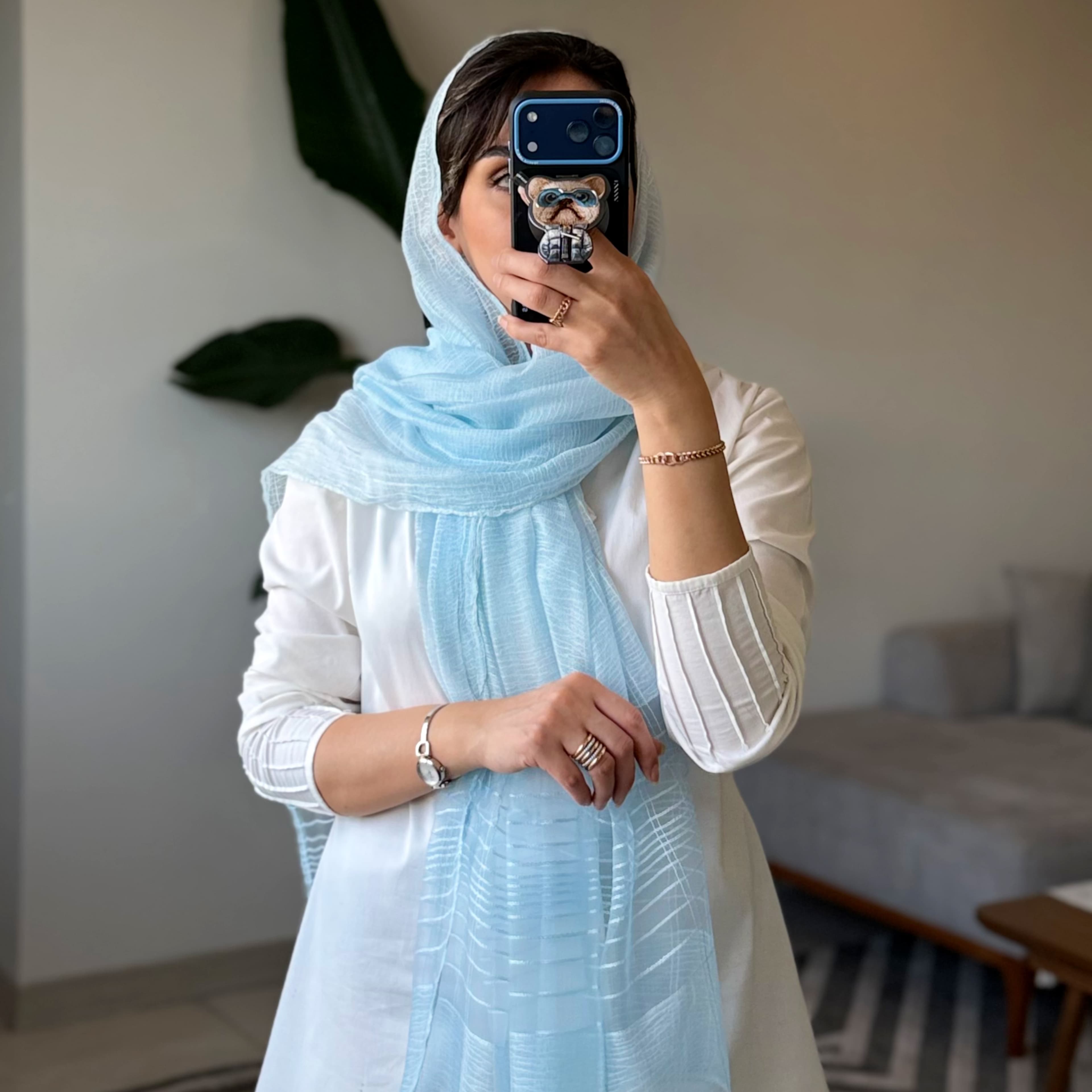 شال ارگانزا دار — تصویر ۳