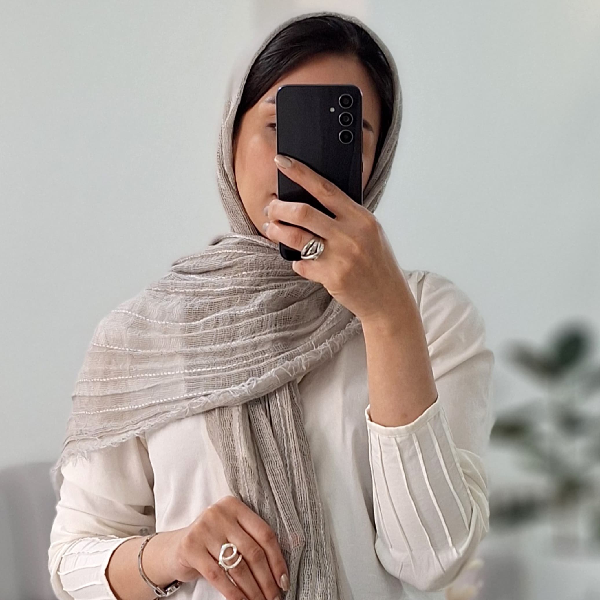 شال کنفی قیطان دوزی — تصویر ۲