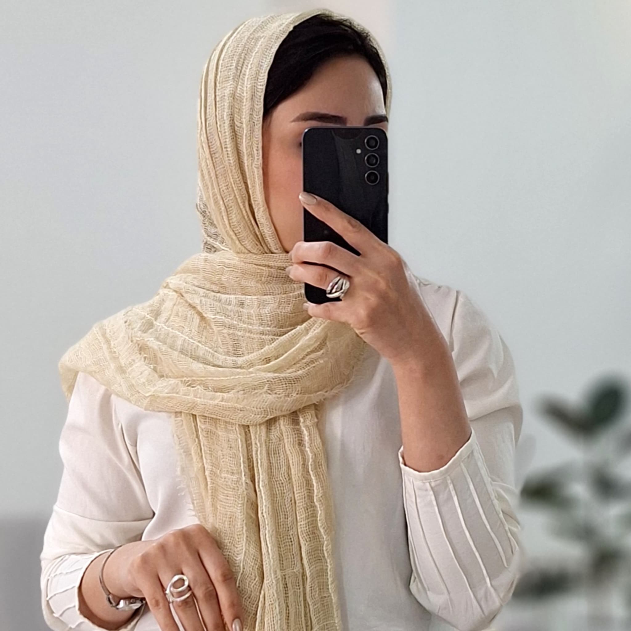شال کنفی قیطان دوزی — تصویر ۷