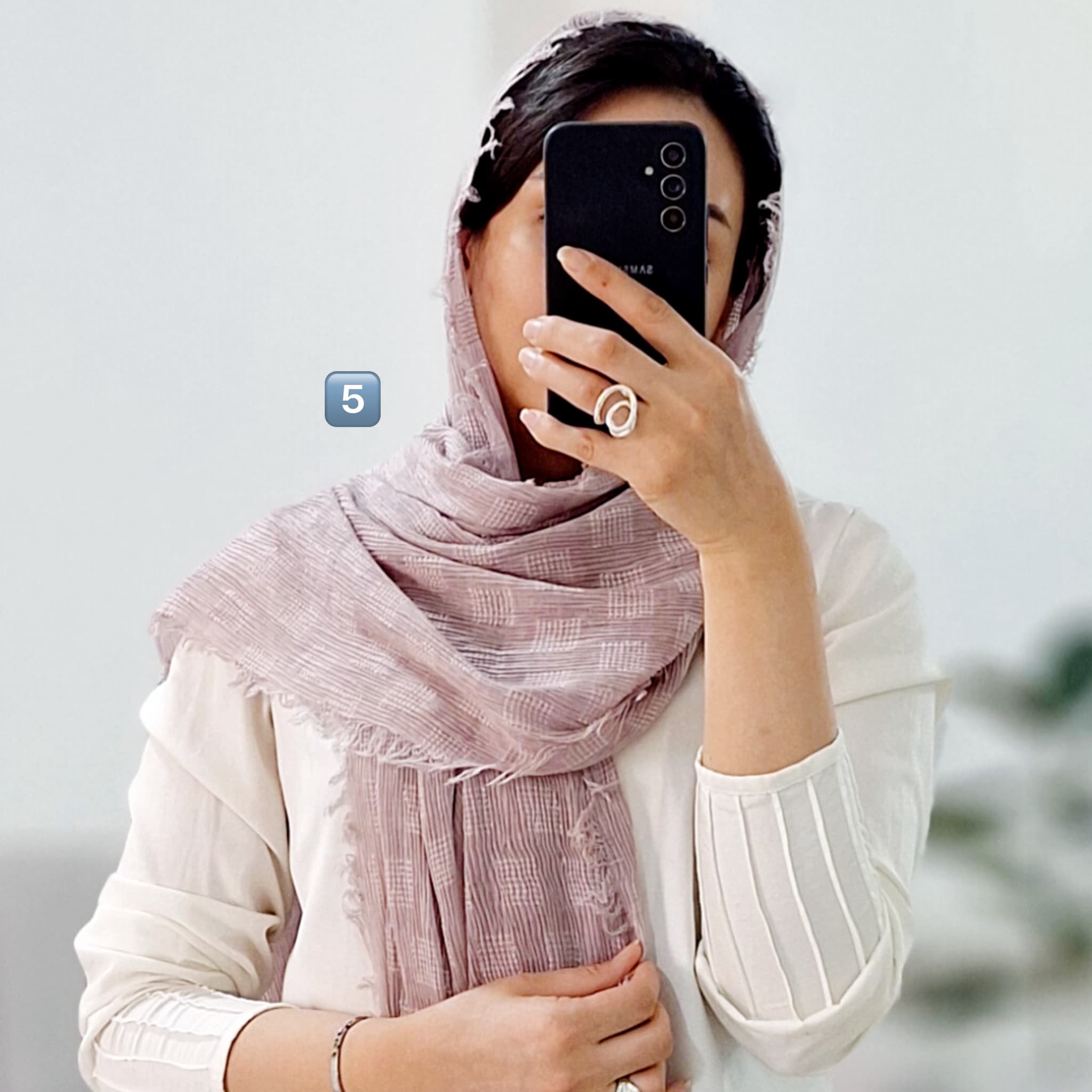 شال پلیسه مربعی — تصویر ۵