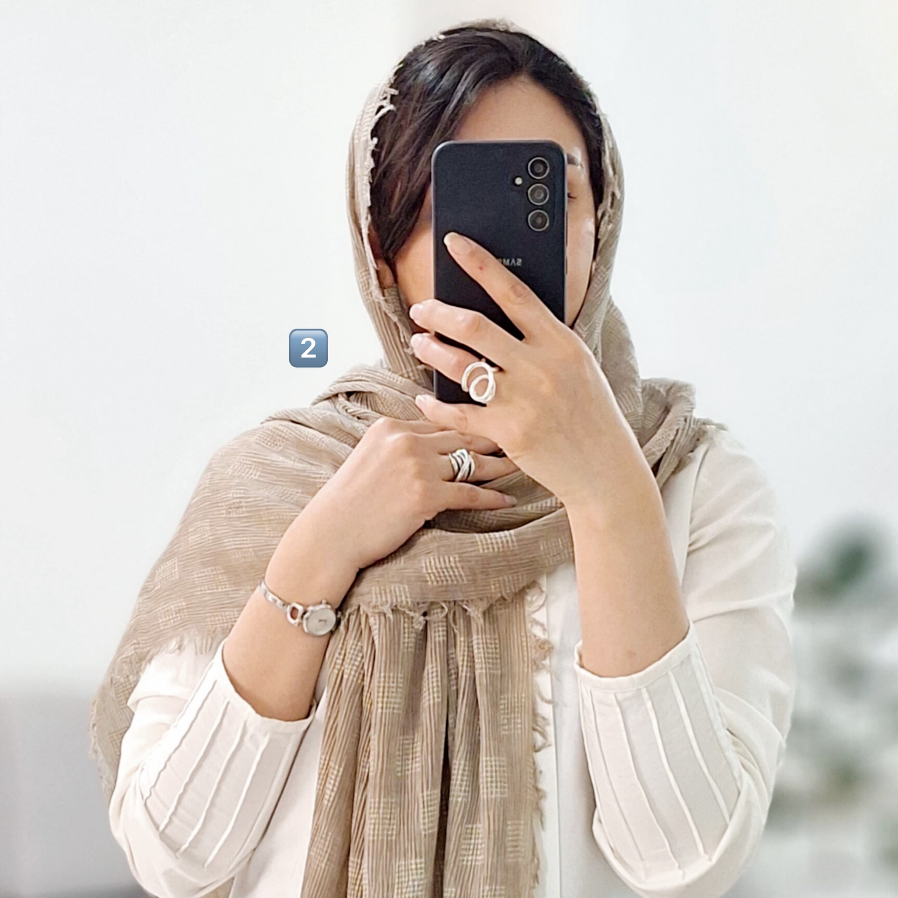 شال پلیسه مربعی — تصویر ۲