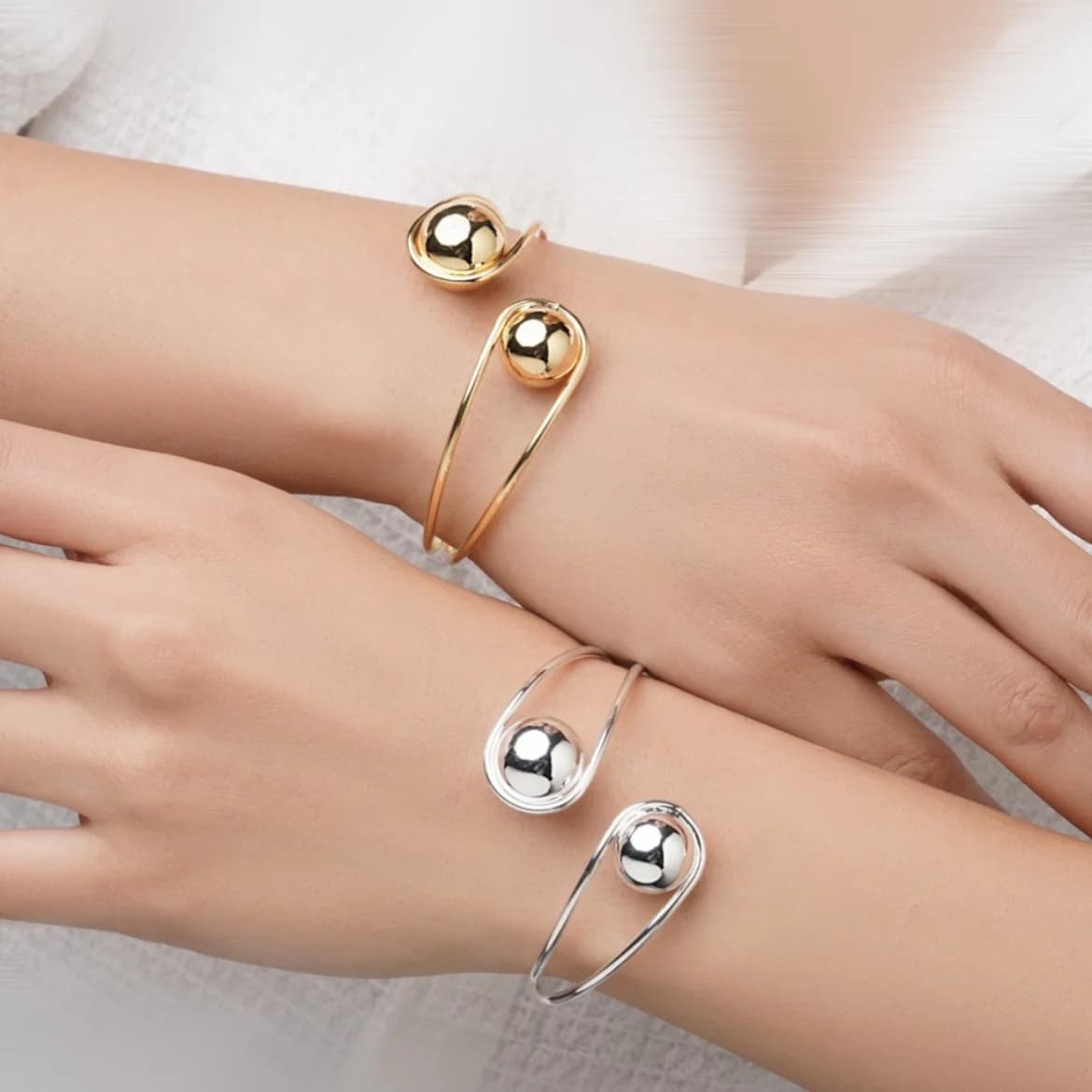 بنگل لاکچری پرستیژ مینیمال آبکاری نقره کد 2398