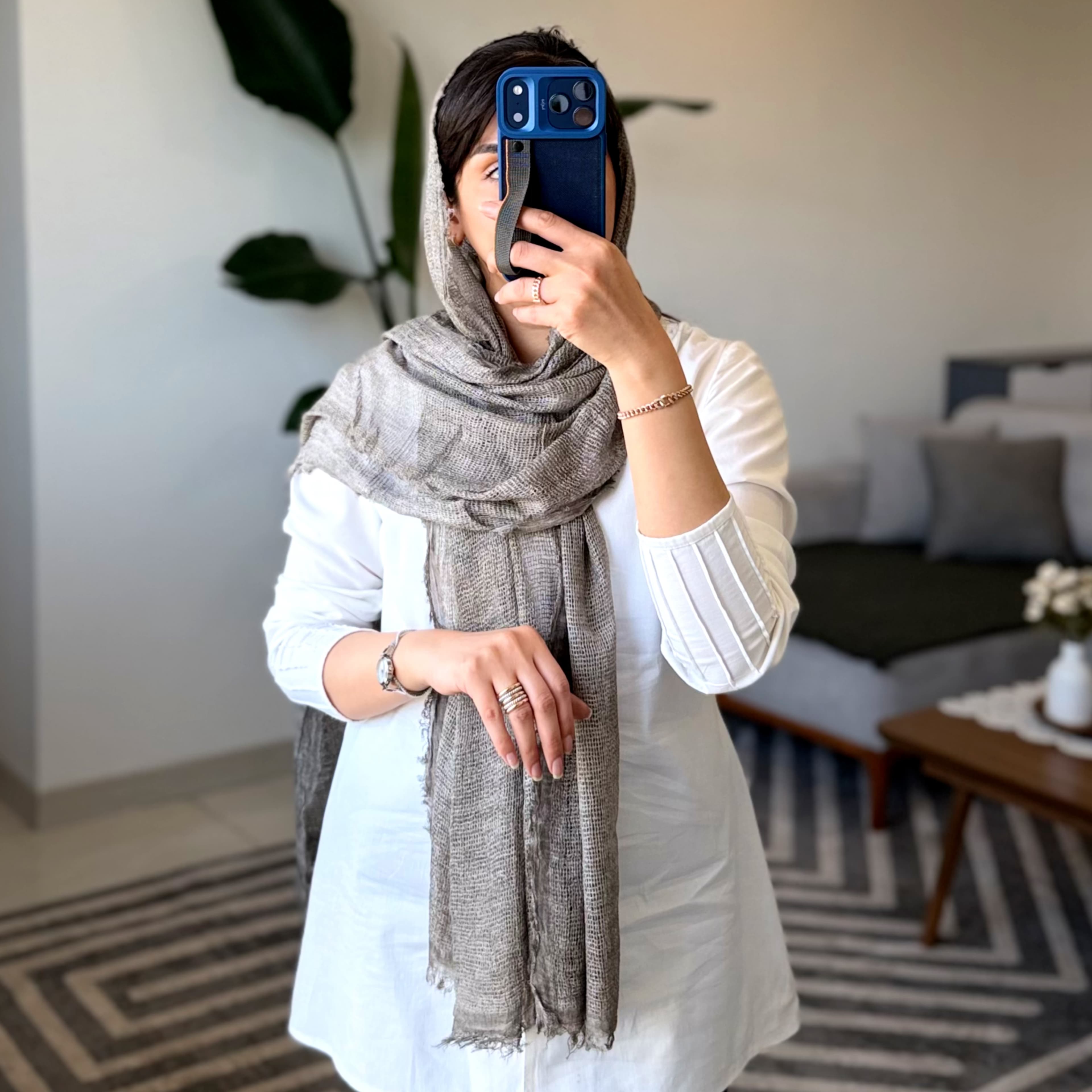 شال سنگشور حصیری تابستانه — تصویر ۵