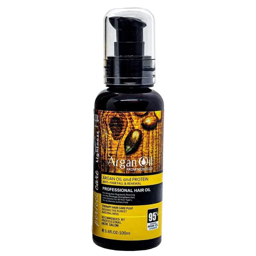 روغن مو لایتنس مدل آرگان حجم 100 میلی لیتر | Lightness Free Sulfate Argan Hair Oil