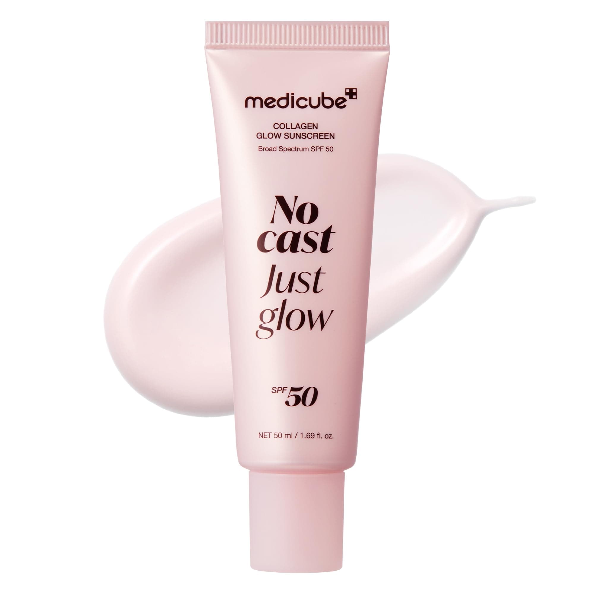 ضد آفتاب پوست شیشه ای مدی کیوب SPF 50 حاوی کلاژن