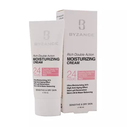 کرم آبرسان پوست خشک و حساس بیزانس ۴۰ میلی لیتر | Byzance Rich Moisturizing Cream ۴۰ Ml