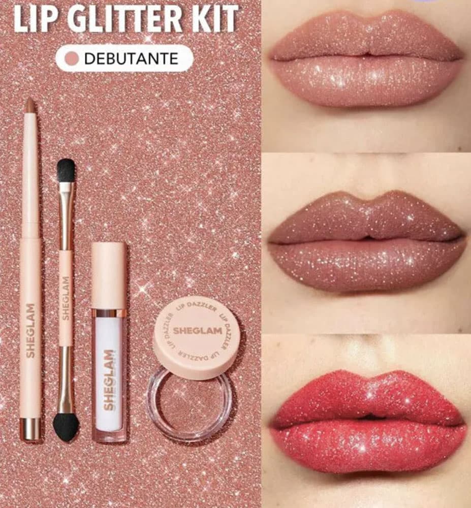 ست آرایشی گلیتردار و براق کننده لب مدل دازلر گلیتر شیگلم | Sheglam Lip Dazzler Glitter Kit — تصویر ۲