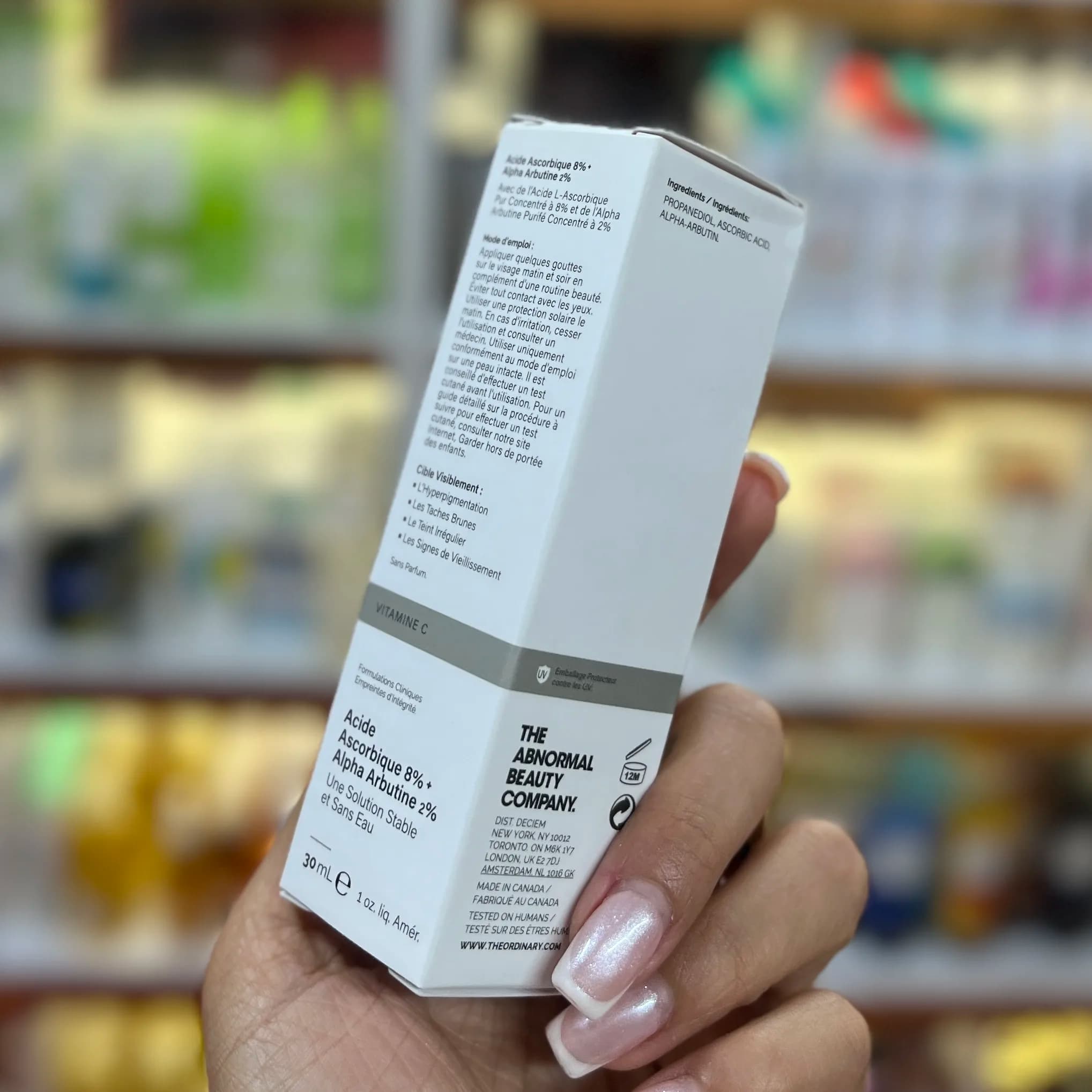 سرم ویتامین سی اوردینری آسکوربیک اسید 8% و آلفا آربوتین 2% حجم 30 میل — تصویر ۳
