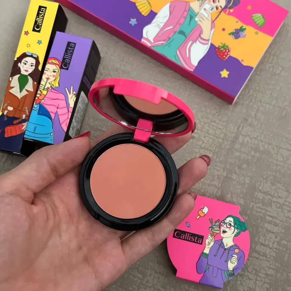 رژ گونه کالیستا مدل Color And Art وزن 8 گرمی - سرخ اپ — تصویر ۳