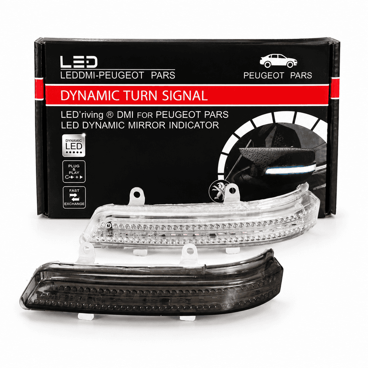 راهنمای آینه بغل رانینگ داینامیک پژو پارس LED پرنور بسته ۲ عددی