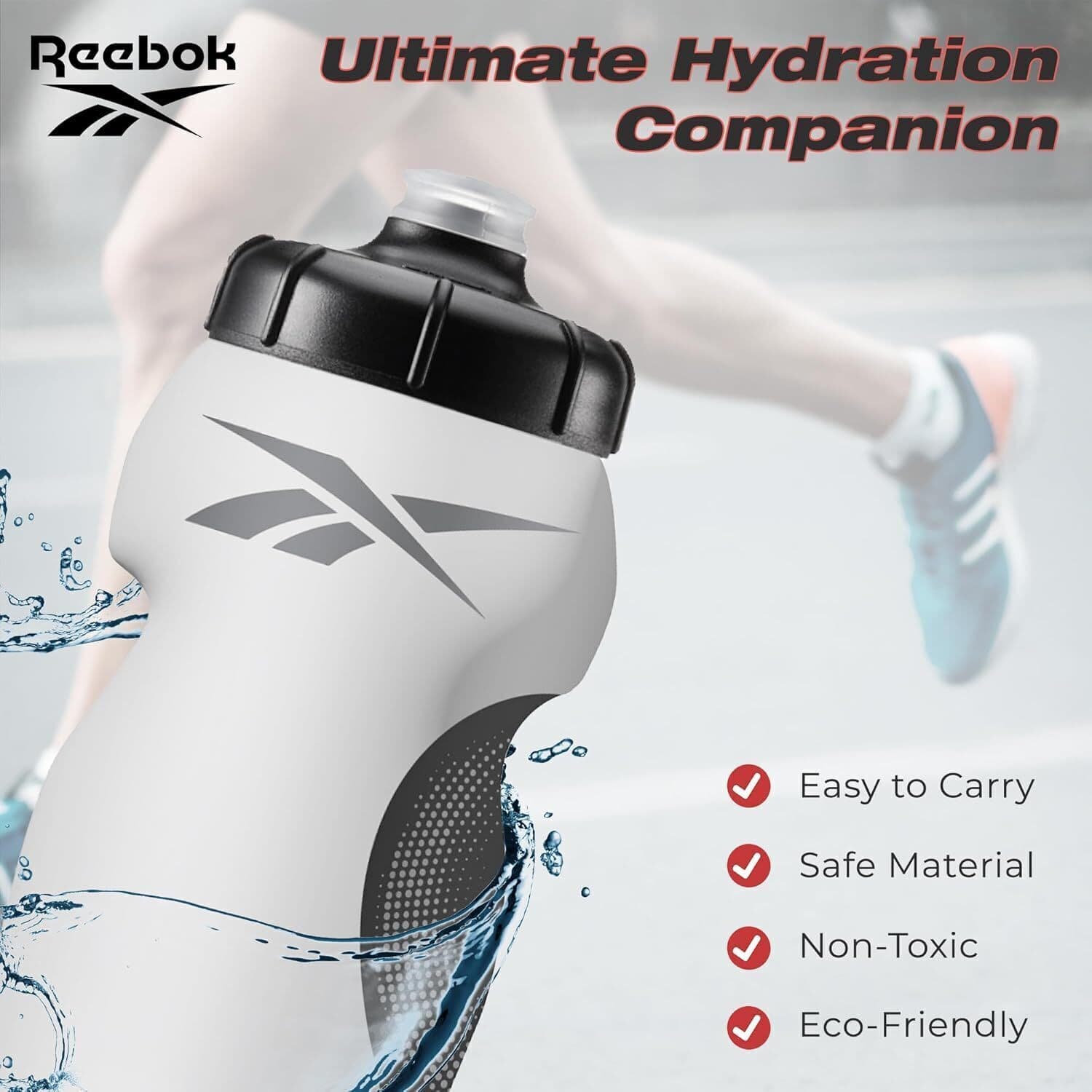 بطری ریباک Water Bottles With Athletic Design 750 ml - rbhp-1005-wh — تصویر ۶