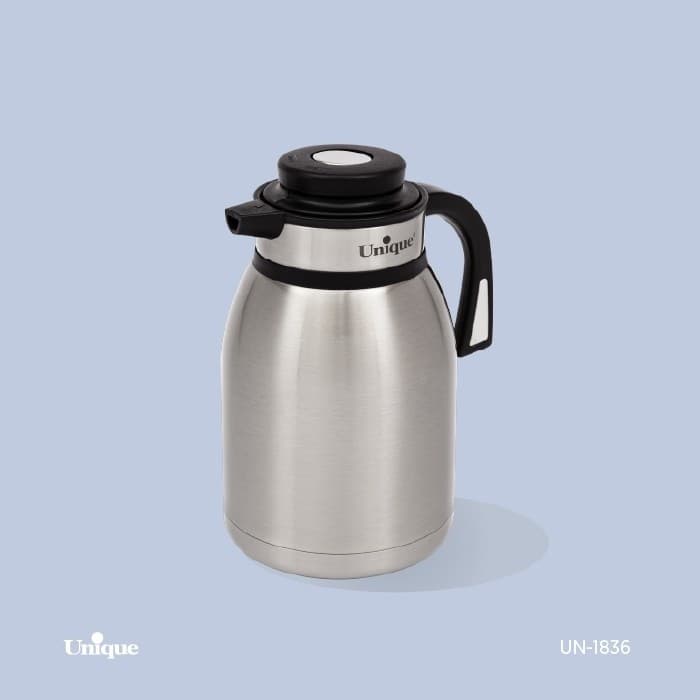 فلاسک 1/5لیتر استیل دکمه وسط(یونیک)