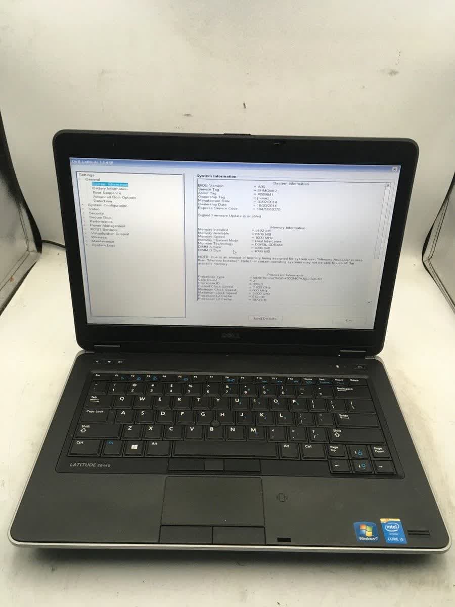 لپتاپ دل مدل e6440 i7 با هارد 750