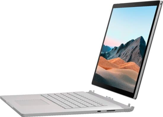 لپ تاپ Surface book3 i7-1065G7/Ram 32 /SSD 512/6GB RTX 3000 Nvidia 4K کارکرده سایکل زیر صد